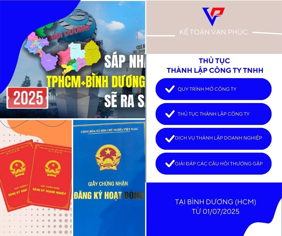 Thủ tục thành lập công ty TNHH tại Bình Dương (HCM) - KẾ TOÁN VẠN PHÚC