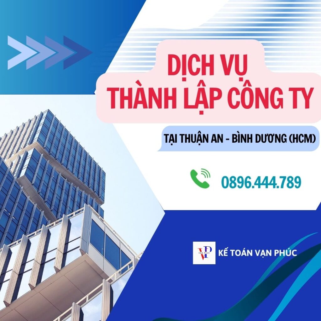 Dịch vụ thành lập công ty tại Thuận An Bình Dương (HCM)